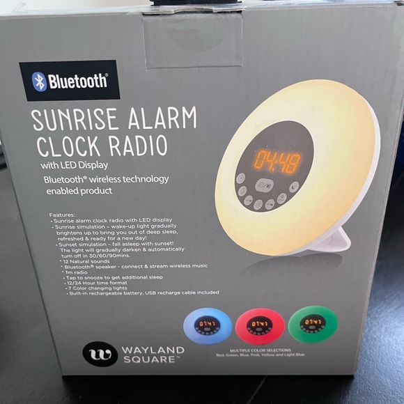 wayland square Other Wayland Square Bluetooth Sunrise Alarm Clock